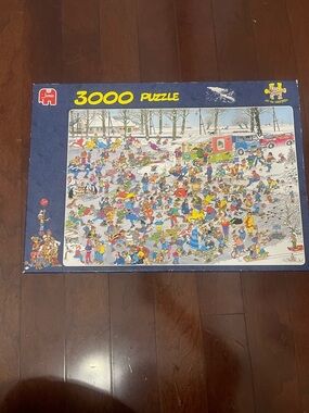 Jan van Haasteren On Thin Ice 3000 Pc Puzzle RARE Sealed Inside Jumbo